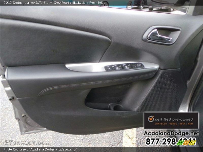 Storm Grey Pearl / Black/Light Frost Beige 2012 Dodge Journey SXT