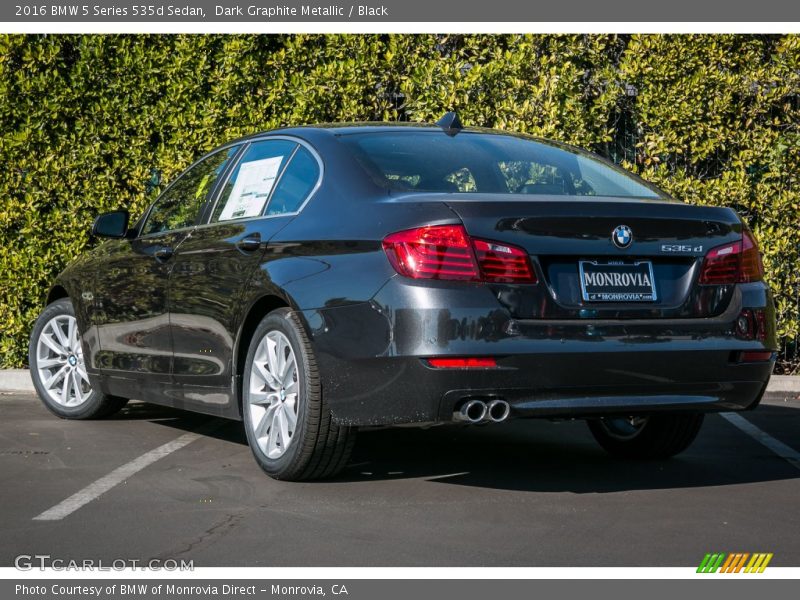 Dark Graphite Metallic / Black 2016 BMW 5 Series 535d Sedan