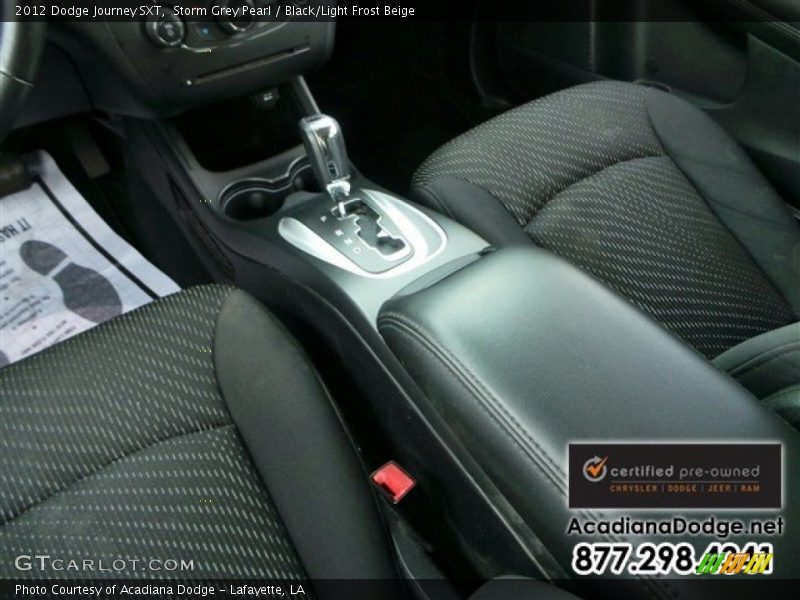 Storm Grey Pearl / Black/Light Frost Beige 2012 Dodge Journey SXT