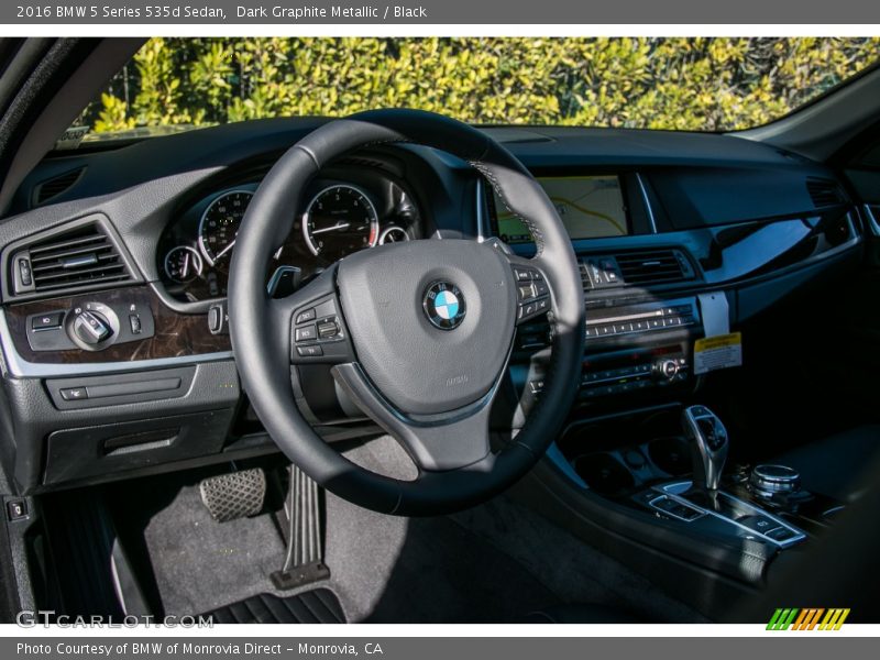 Dark Graphite Metallic / Black 2016 BMW 5 Series 535d Sedan