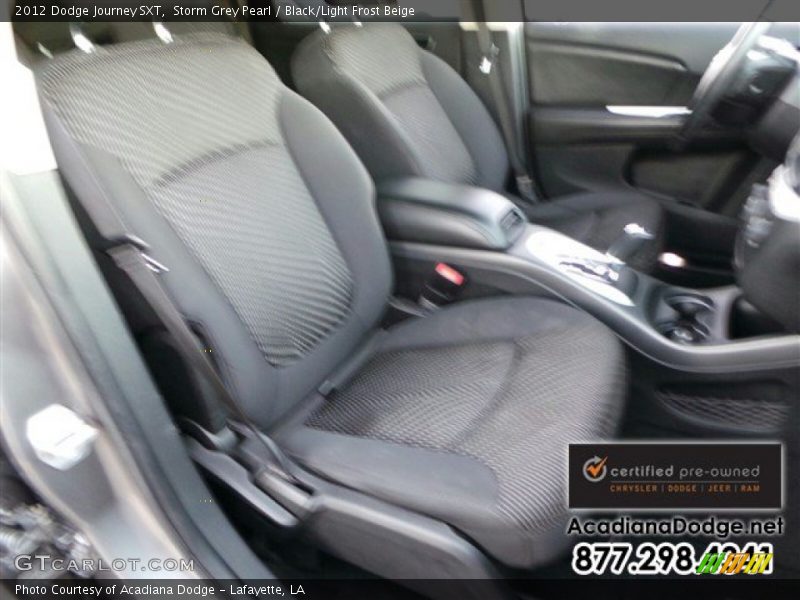 Storm Grey Pearl / Black/Light Frost Beige 2012 Dodge Journey SXT