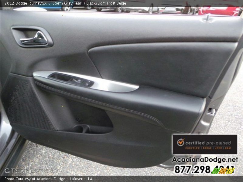 Storm Grey Pearl / Black/Light Frost Beige 2012 Dodge Journey SXT