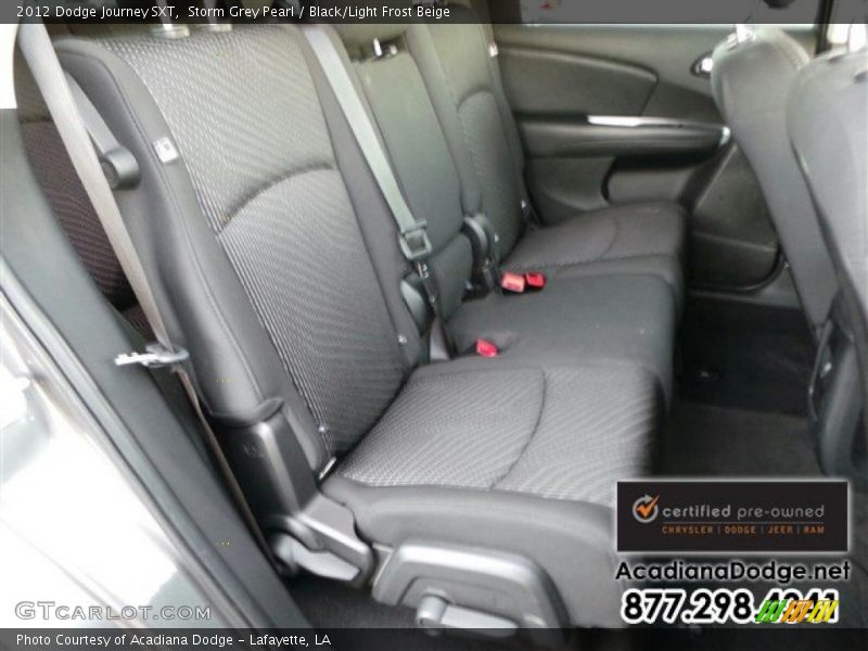 Storm Grey Pearl / Black/Light Frost Beige 2012 Dodge Journey SXT