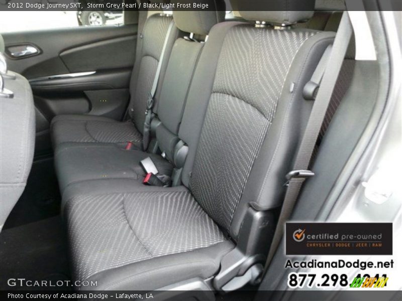 Storm Grey Pearl / Black/Light Frost Beige 2012 Dodge Journey SXT