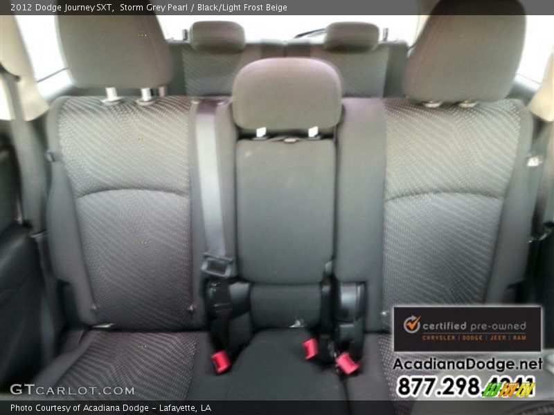 Storm Grey Pearl / Black/Light Frost Beige 2012 Dodge Journey SXT