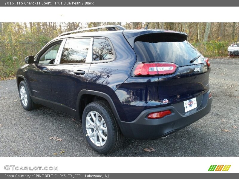 True Blue Pearl / Black 2016 Jeep Cherokee Sport