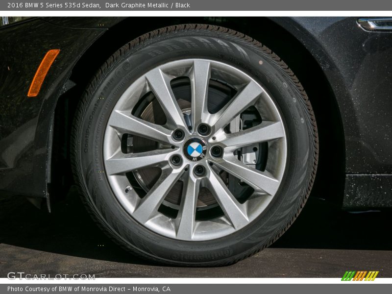 Dark Graphite Metallic / Black 2016 BMW 5 Series 535d Sedan