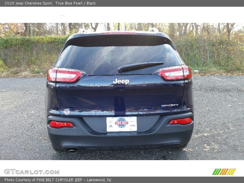 True Blue Pearl / Black 2016 Jeep Cherokee Sport