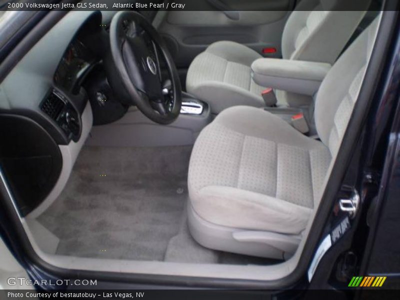 Atlantic Blue Pearl / Gray 2000 Volkswagen Jetta GLS Sedan
