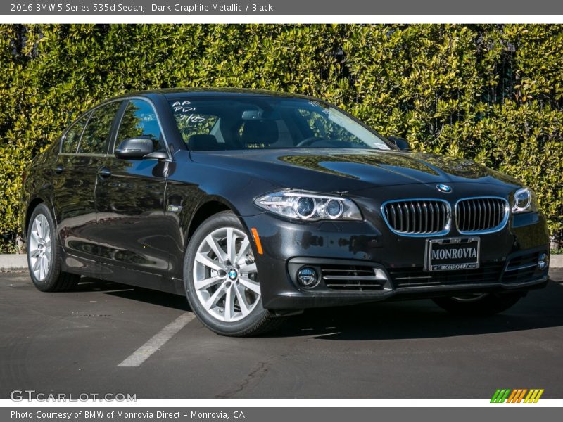 Dark Graphite Metallic / Black 2016 BMW 5 Series 535d Sedan