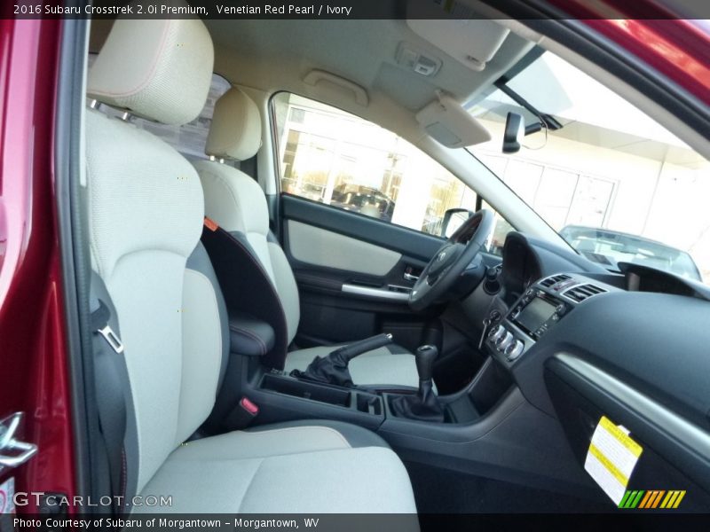 Front Seat of 2016 Crosstrek 2.0i Premium