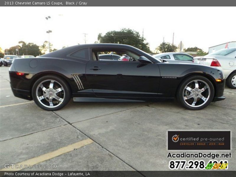 Black / Gray 2013 Chevrolet Camaro LS Coupe