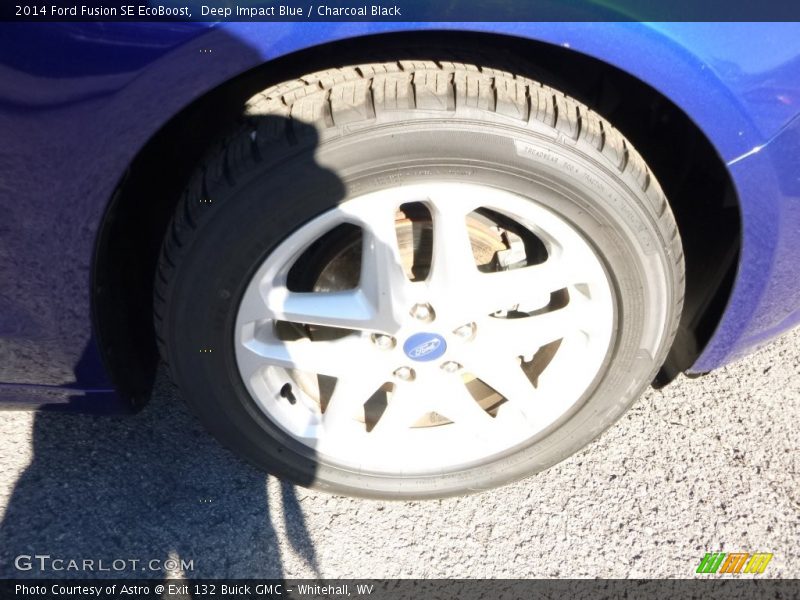 Deep Impact Blue / Charcoal Black 2014 Ford Fusion SE EcoBoost