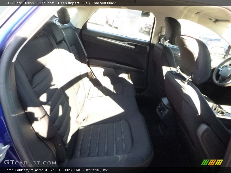 Deep Impact Blue / Charcoal Black 2014 Ford Fusion SE EcoBoost