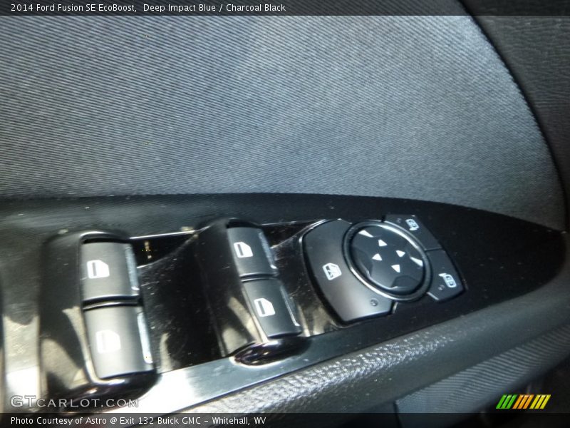 Deep Impact Blue / Charcoal Black 2014 Ford Fusion SE EcoBoost