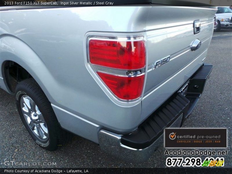 Ingot Silver Metallic / Steel Gray 2013 Ford F150 XLT SuperCab