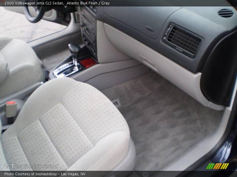 Atlantic Blue Pearl / Gray 2000 Volkswagen Jetta GLS Sedan