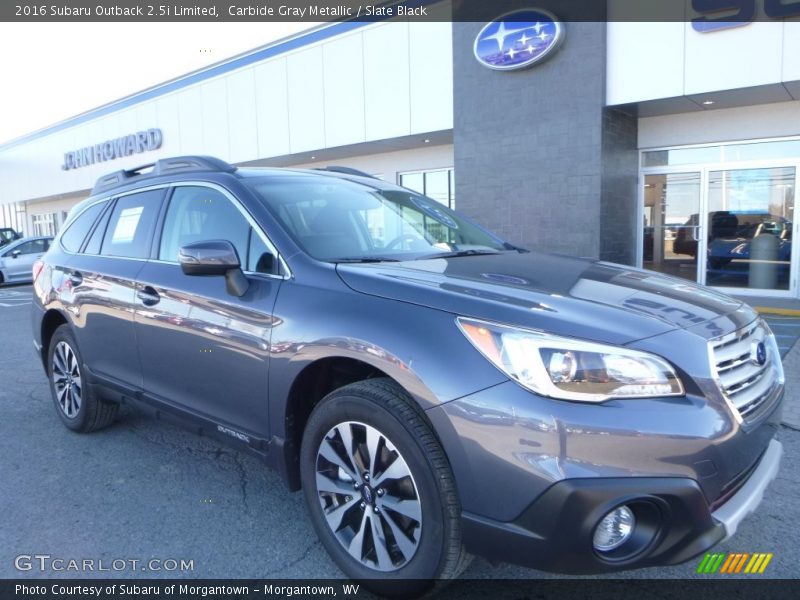 Carbide Gray Metallic / Slate Black 2016 Subaru Outback 2.5i Limited