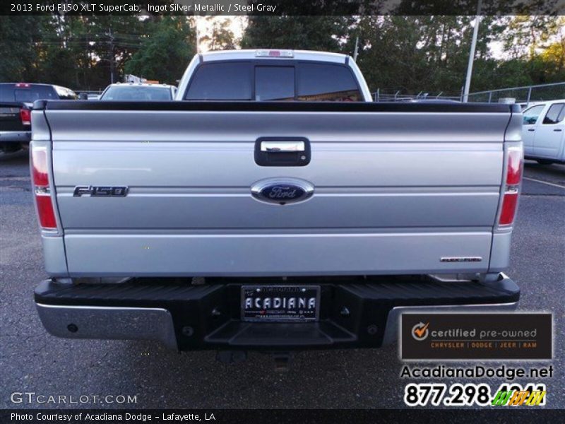 Ingot Silver Metallic / Steel Gray 2013 Ford F150 XLT SuperCab
