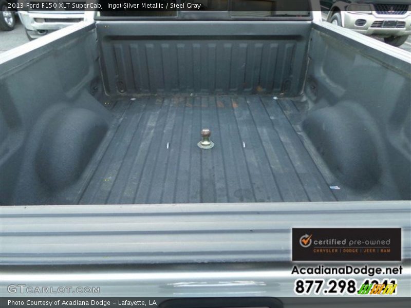 Ingot Silver Metallic / Steel Gray 2013 Ford F150 XLT SuperCab