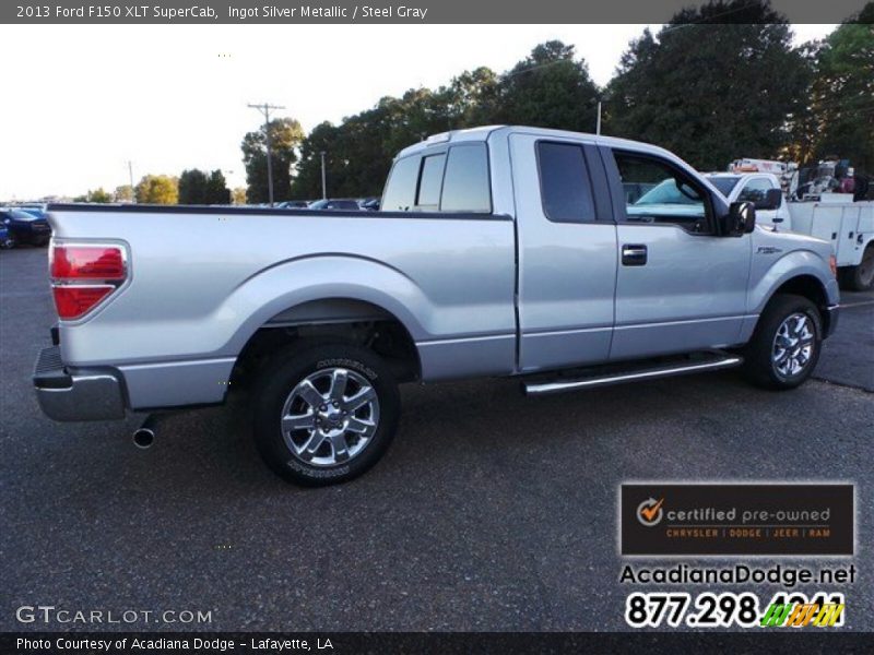 Ingot Silver Metallic / Steel Gray 2013 Ford F150 XLT SuperCab