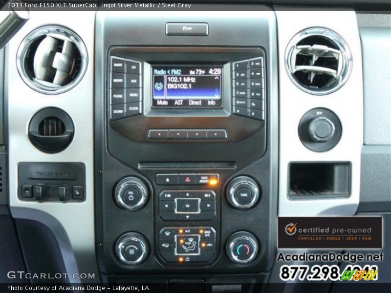 Ingot Silver Metallic / Steel Gray 2013 Ford F150 XLT SuperCab