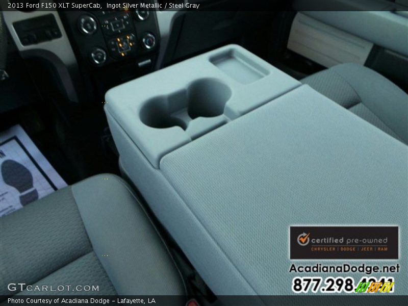 Ingot Silver Metallic / Steel Gray 2013 Ford F150 XLT SuperCab