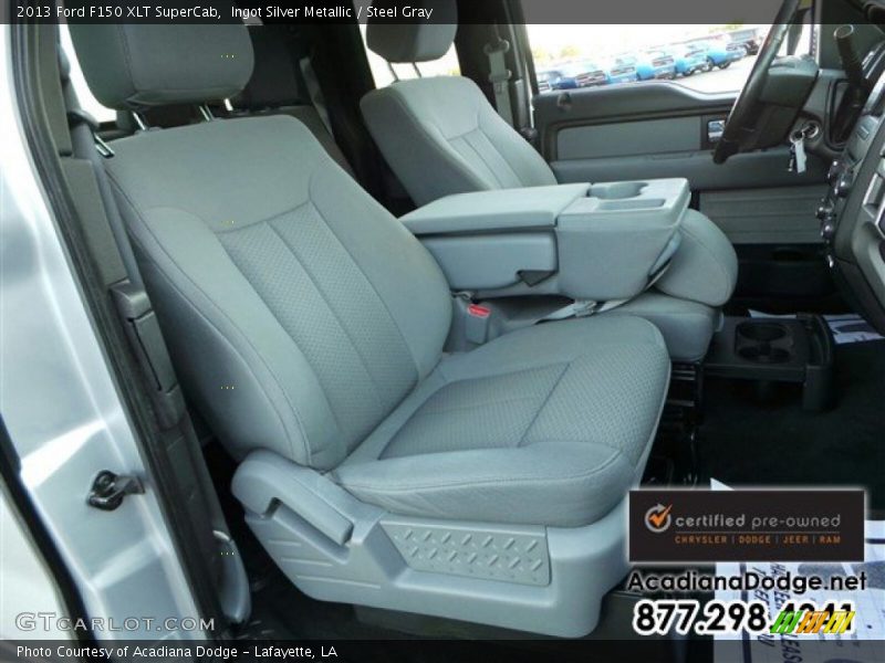 Ingot Silver Metallic / Steel Gray 2013 Ford F150 XLT SuperCab