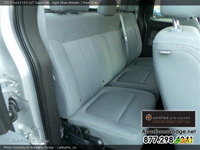 Ingot Silver Metallic / Steel Gray 2013 Ford F150 XLT SuperCab