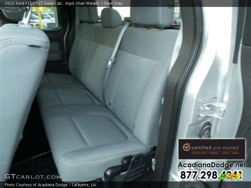 Ingot Silver Metallic / Steel Gray 2013 Ford F150 XLT SuperCab