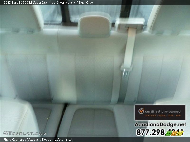 Ingot Silver Metallic / Steel Gray 2013 Ford F150 XLT SuperCab