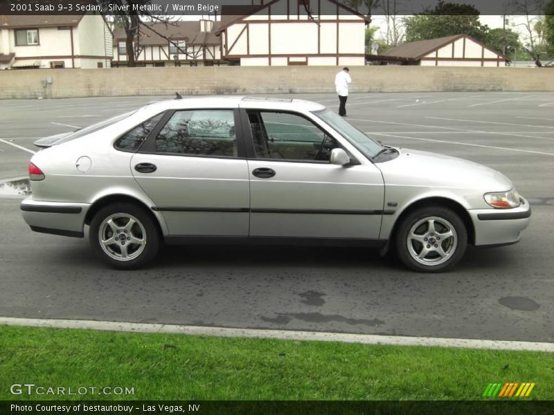 Silver Metallic / Warm Beige 2001 Saab 9-3 Sedan