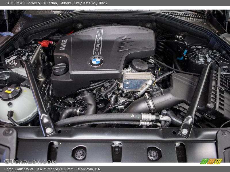 Mineral Grey Metallic / Black 2016 BMW 5 Series 528i Sedan