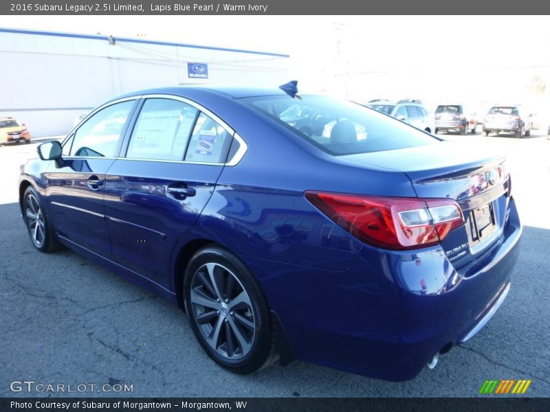 Lapis Blue Pearl / Warm Ivory 2016 Subaru Legacy 2.5i Limited