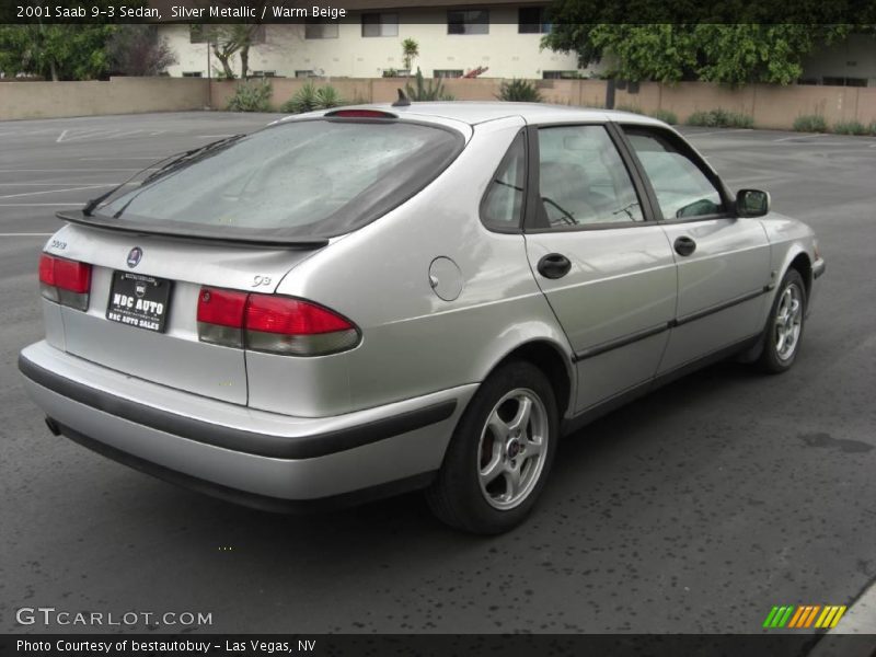 Silver Metallic / Warm Beige 2001 Saab 9-3 Sedan