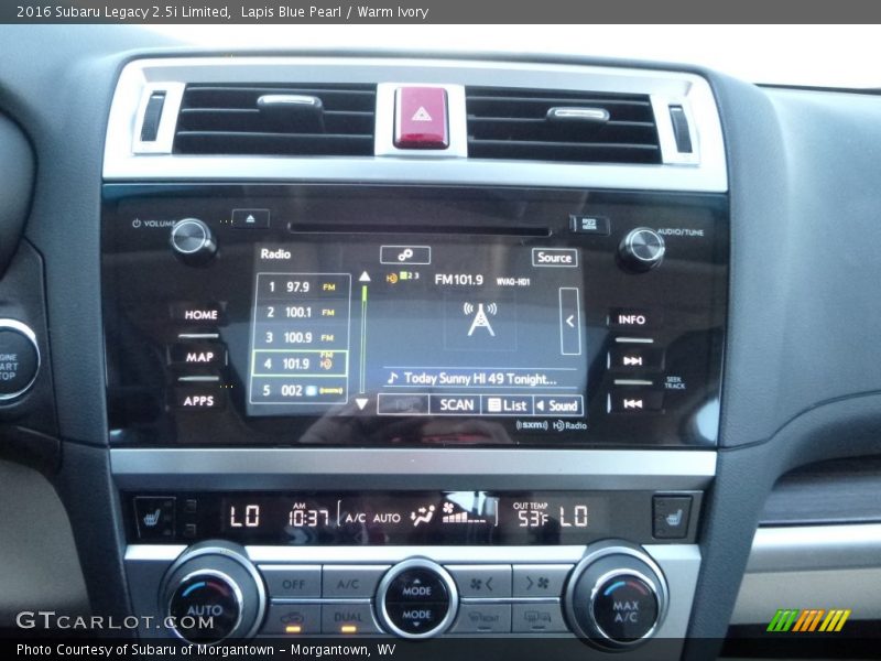 Lapis Blue Pearl / Warm Ivory 2016 Subaru Legacy 2.5i Limited