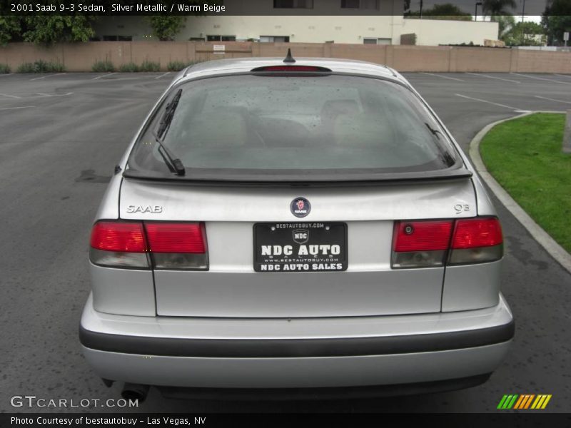 Silver Metallic / Warm Beige 2001 Saab 9-3 Sedan