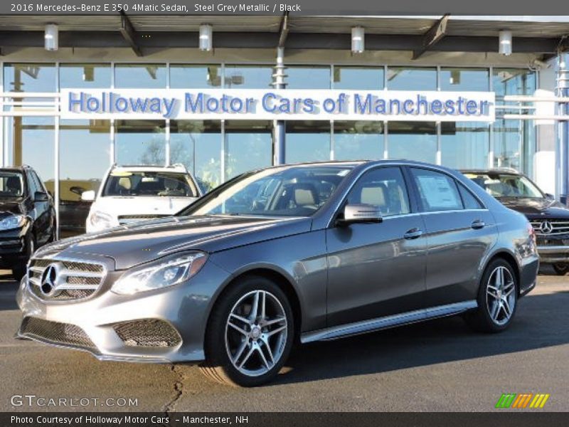 Steel Grey Metallic / Black 2016 Mercedes-Benz E 350 4Matic Sedan