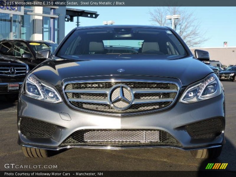 Steel Grey Metallic / Black 2016 Mercedes-Benz E 350 4Matic Sedan