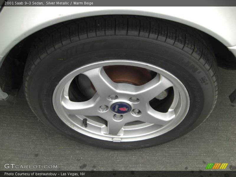Silver Metallic / Warm Beige 2001 Saab 9-3 Sedan