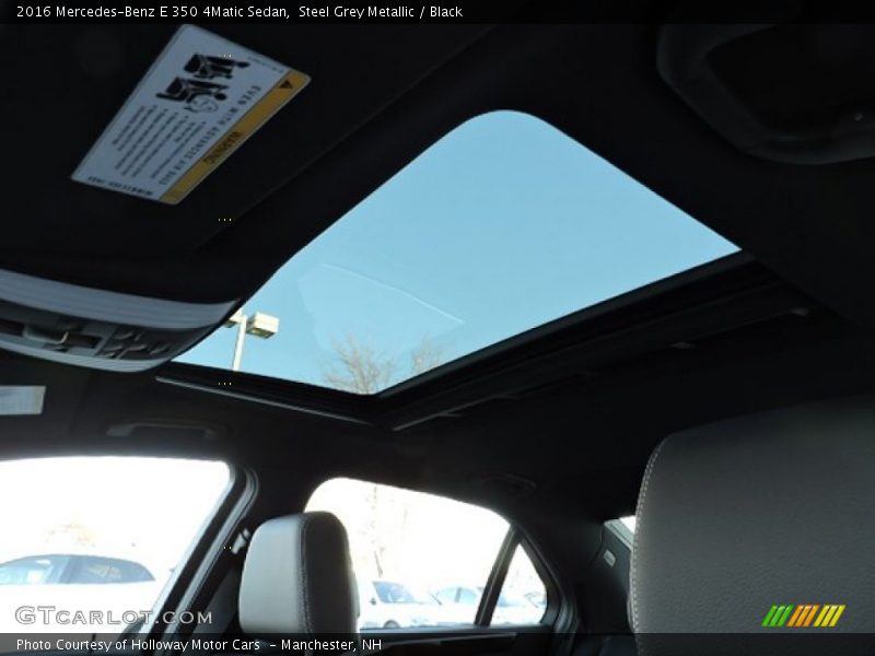 Steel Grey Metallic / Black 2016 Mercedes-Benz E 350 4Matic Sedan