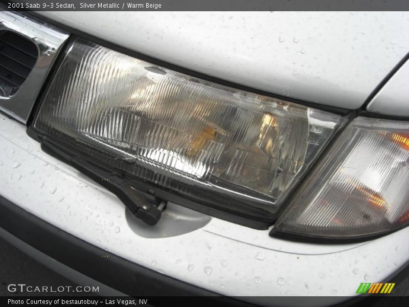 Silver Metallic / Warm Beige 2001 Saab 9-3 Sedan