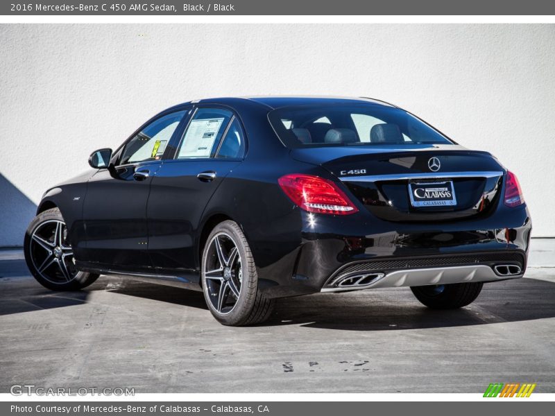 Black / Black 2016 Mercedes-Benz C 450 AMG Sedan
