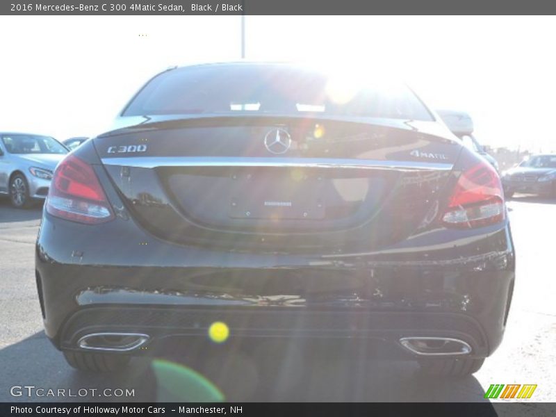 Black / Black 2016 Mercedes-Benz C 300 4Matic Sedan