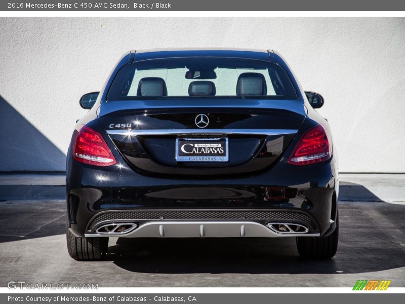 Black / Black 2016 Mercedes-Benz C 450 AMG Sedan