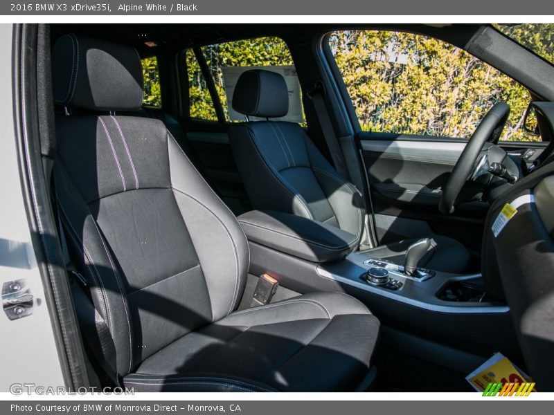 Alpine White / Black 2016 BMW X3 xDrive35i