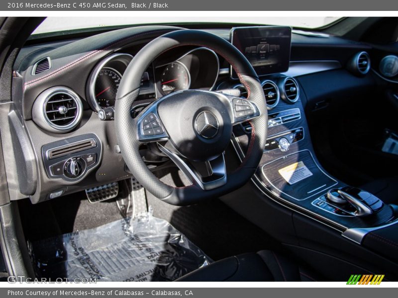 Black / Black 2016 Mercedes-Benz C 450 AMG Sedan
