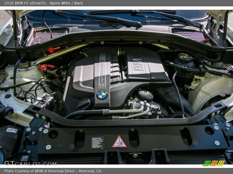 Alpine White / Black 2016 BMW X3 xDrive35i