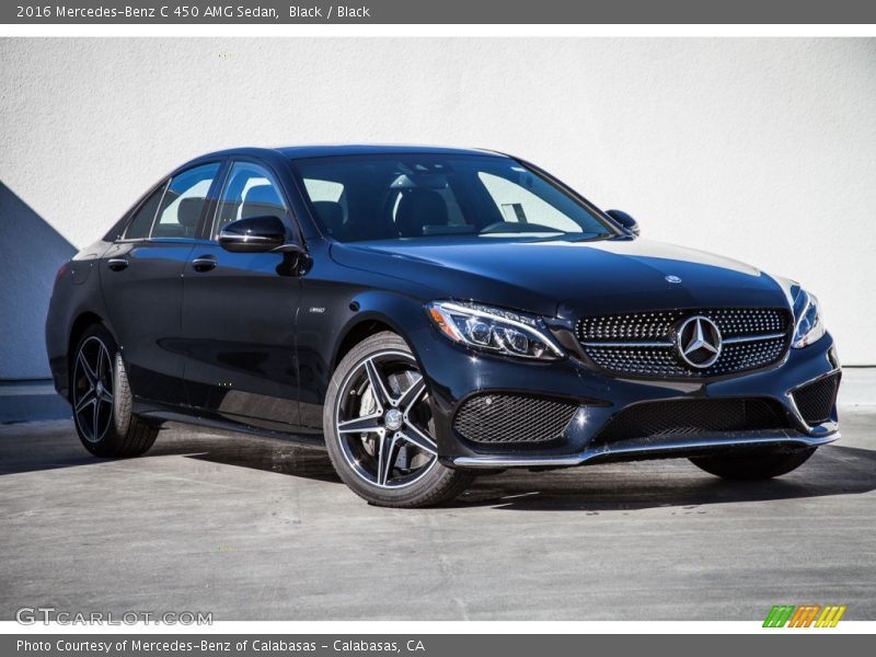 Black / Black 2016 Mercedes-Benz C 450 AMG Sedan