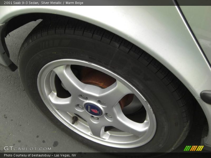 Silver Metallic / Warm Beige 2001 Saab 9-3 Sedan